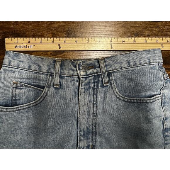 Guess Vintage 90s Womens Jeans 26" High Rise Mom Light Wash Y2K Made in USA - Picture 7 of 9
